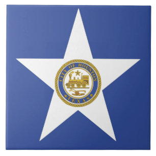 Houston City Flagga Tile Kakelplatta