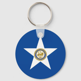 Houston City (Texas) flagga Keychain Nyckelring