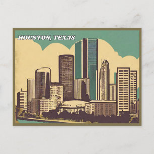 Houston City, Texas Vykort