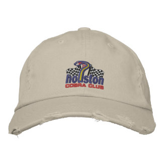 Houston Cobra Klubb Hat Broderad Keps