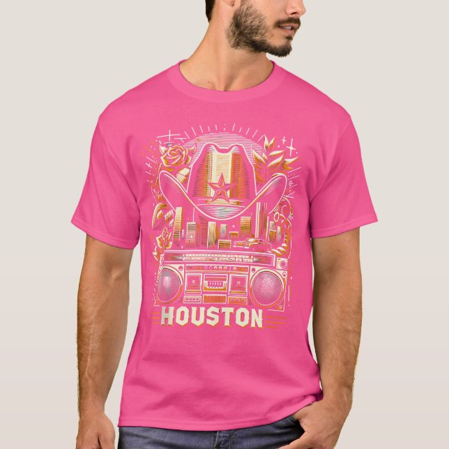 Houston Cowboy Rap Xs 6Xl T Shirt (Framsida)