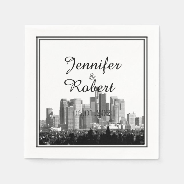 Houston Destination Wedding Napkin Pappersservett (Framsidan)