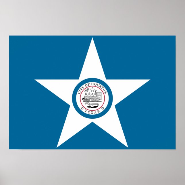 Houston Flagga Poster (Framsidan)