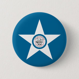 Houston, flagga, Texas Button Knapp