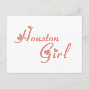 Houston Girl T T shirts Vykort