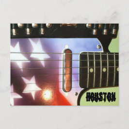 Houston Guitar Postcard Vykort