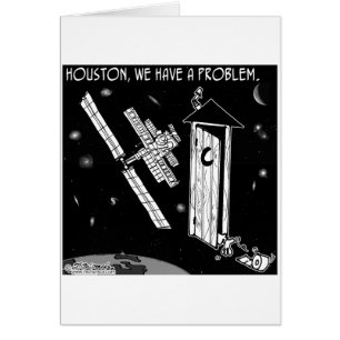Houston har vi ett problem hälsningskort