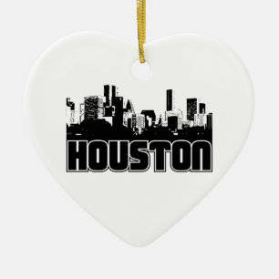 Houston horisont julgransprydnad keramik