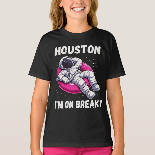 Houston, jag är på Break - Relaxing Astronaut T Shirt (Framsida)