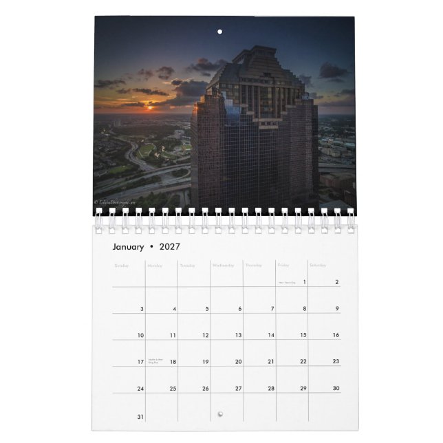 Houston kalender 2016 vid EstatesPhotography.com (Jan 2027)
