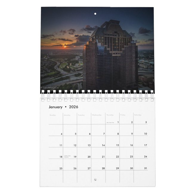 Houston kalender 2016 vid EstatesPhotography.com (Jan 2026)