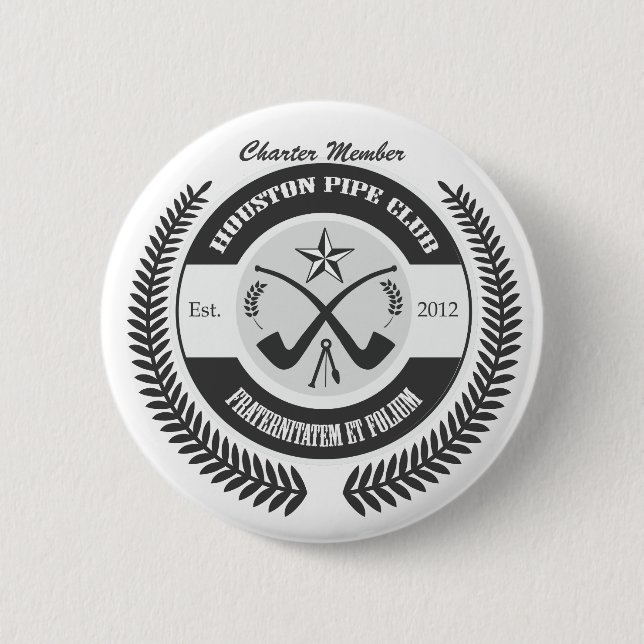 Houston leda i rör klubben knapp (Framsida)