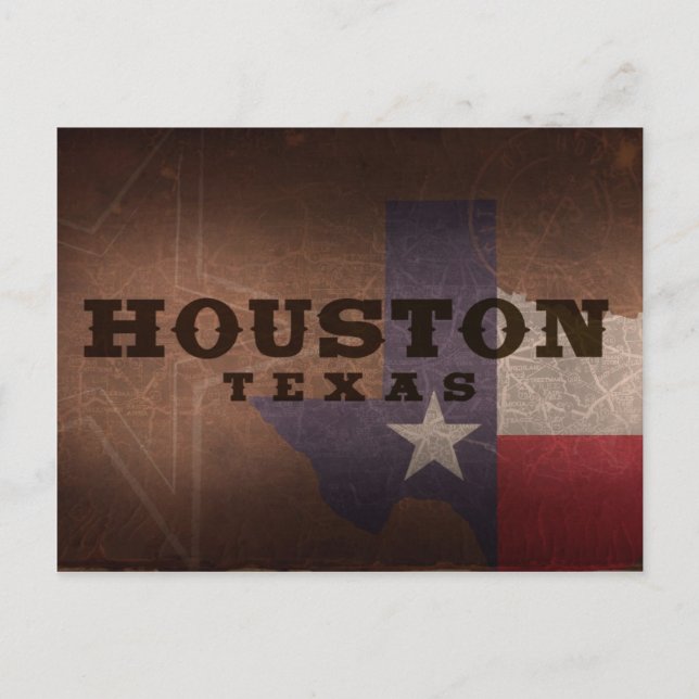 Houston Postcard Vykort (Framsida)