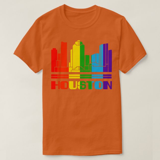 Houston Pride Houston LGBT Gift LGBTQ Supporter T Shirt (Design framsida)