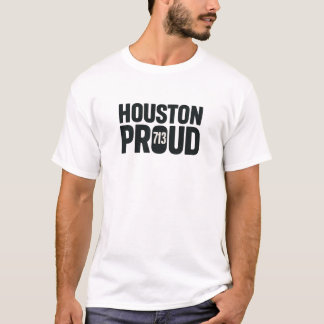 Houston Proud 713 Area Code T-Shirt, Distressed Te T Shirt