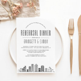 Houston Rehearsal Dinner | Skyline Inbjudan