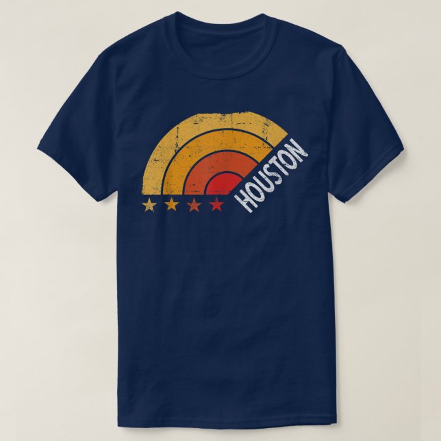 Houston Retro Vintage T Shirt (Design framsida)