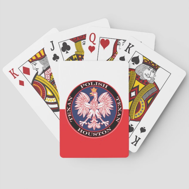 Houston Round polska Texan Casinokort (Baksidan)