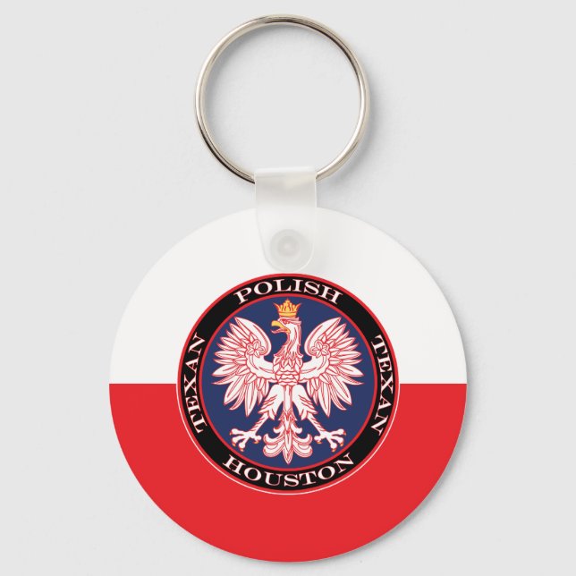 Houston Round polska Texan Nyckelring (Framsida)