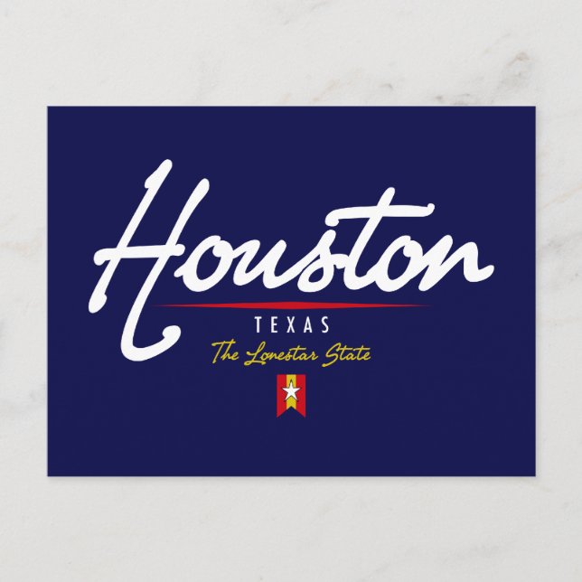 Houston Script Vykort (Framsida)