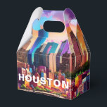 Houston Skyline Abstrakt Art Presentaskar<br><div class="desc">Lägg till en modern beröring till evenemanget med den här förmånslådan som innehåller abstrakt Houston-skylint. Perfekt för bröllop,  party eller företagsgåvor.</div>