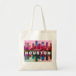 Houston Skyline Abstrakt Art Tygkasse