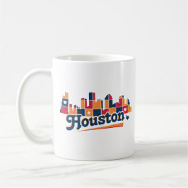Houston Skyline Patchwork Kaffemugg
