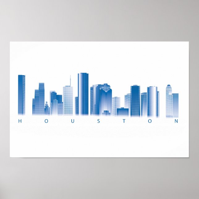Houston Skyline Poster (Framsidan)