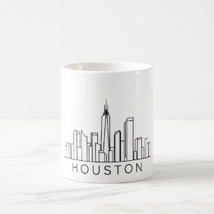 Houston Skyline Stadssiluett Kaffemugg