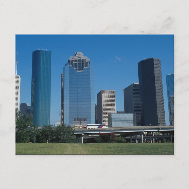Houston skyline, Texas, USA Vykort (Framsida)