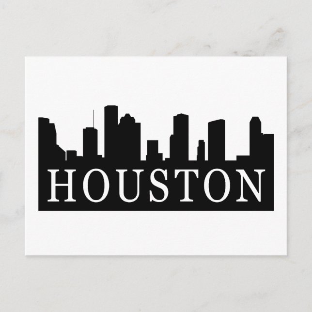 Houston Skyline Vykort (Framsida)