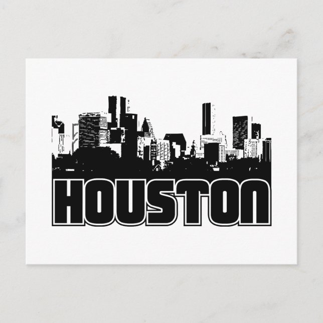 Houston Skyline Vykort (Framsida)
