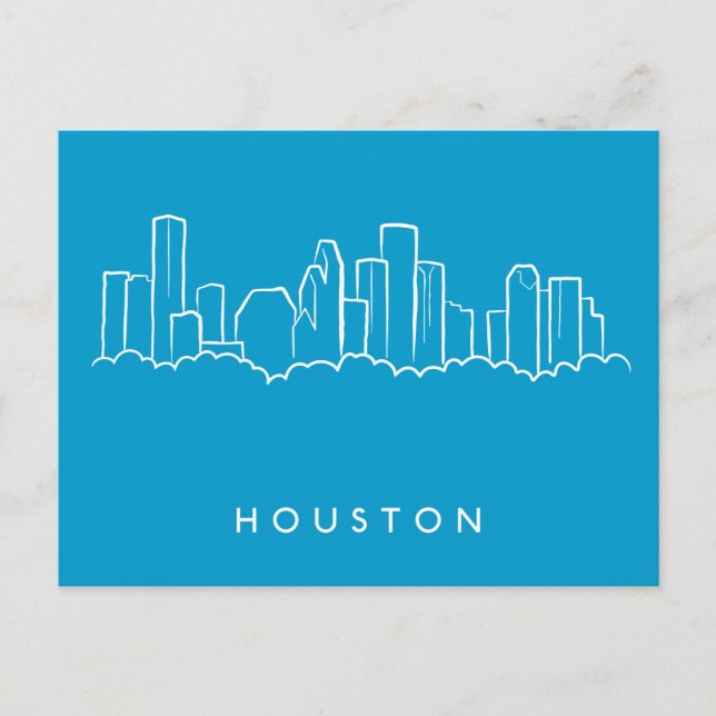 Houston Skyline Vykort (Framsida)
