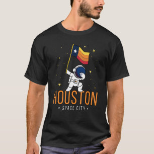 Houston Space City Astronaut Dabbing Texas T Shirt