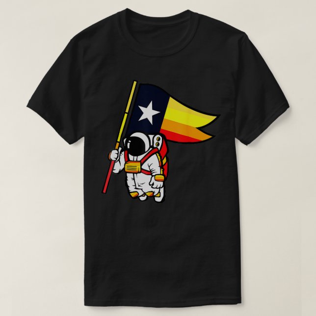 Houston Space City Astronaut Shirt T (Design framsida)
