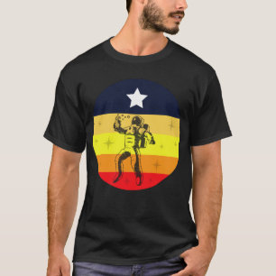 Houston Space City Astronaut Skyline T Shirt