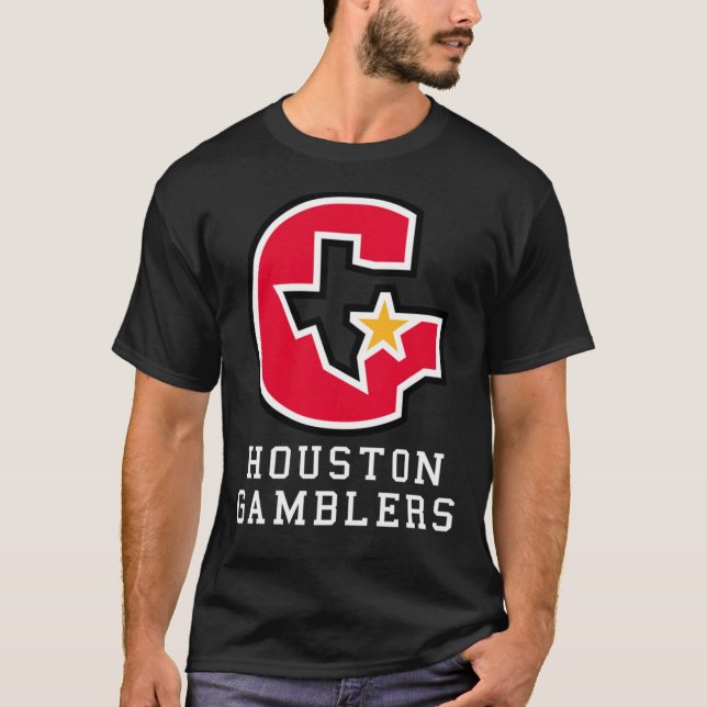 Houston Spelare Logotyp T Shirt (Framsida)