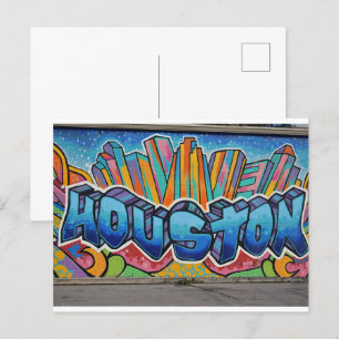 Houston Street Art Vykort