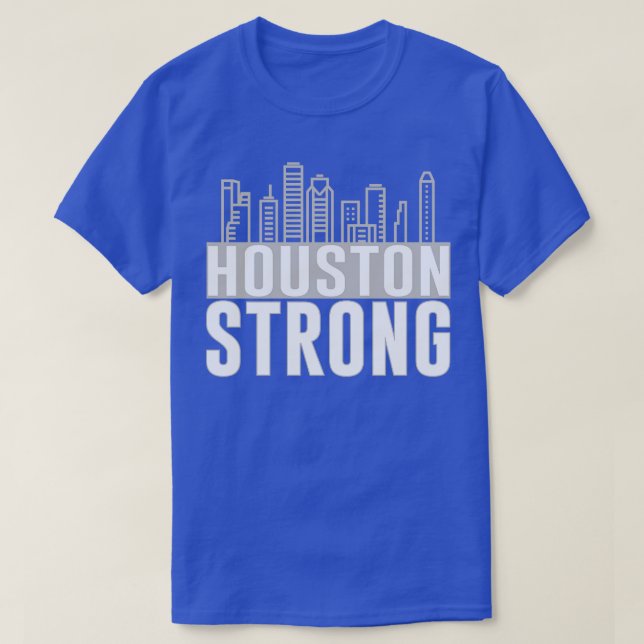 Houston Strong Texas City Skyline T Shirt (Design framsida)