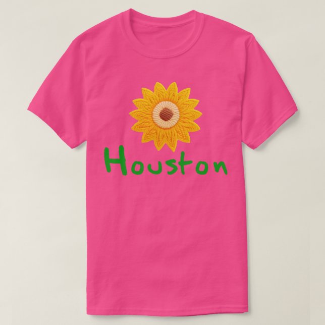 Houston Sunblomma T Shirt (Design framsida)