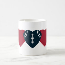 Houston Texans Football Heart Design Kaffemugg