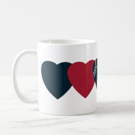 Houston Texans Football Heart Design Kaffemugg