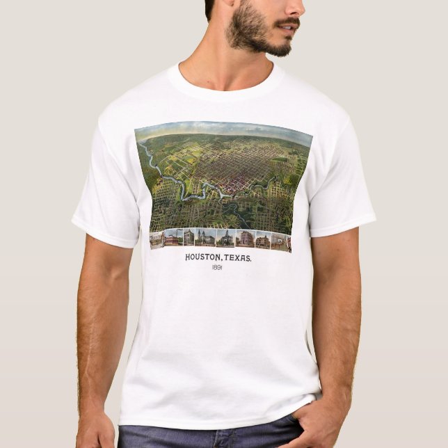 Houston Texas - 1891 T-shirt (Framsida)