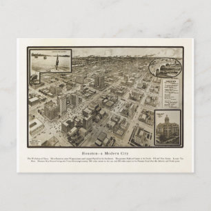 Houston Texas 1912 Vykort
