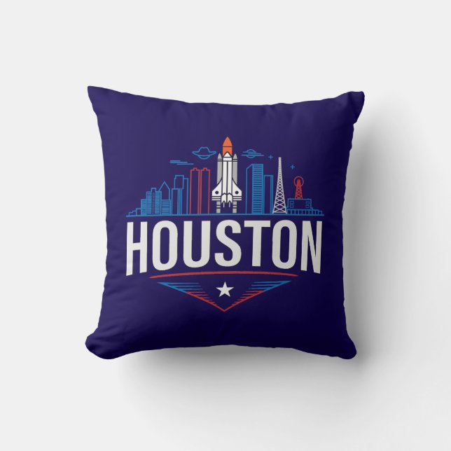 Houston Texas Amerikas förenta stater Kudde (Framsida)