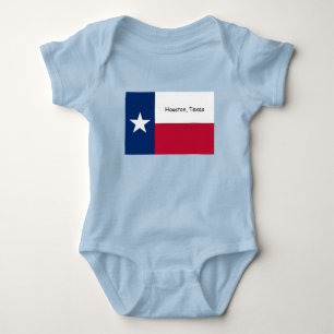 Houston, Texas baby-kroppsdräkt, slieper T Shirt