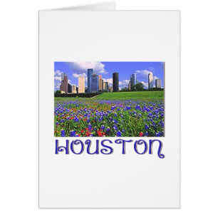 Houston Texas Bluebonnet Hälsningskort