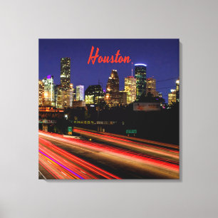 Houston Texas City Skyline Canvastryck