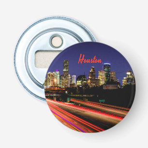 Houston Texas City Skyline Flasköppnare