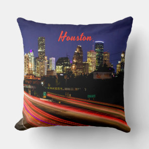 Houston Texas City Skyline Kudde